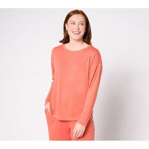 Anybody Women's Top Sz XL h Knit Round Neck Pink A671775